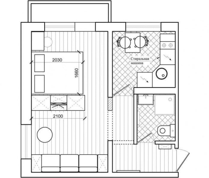 Планировка квартиры 32 кв м