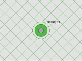 Нанесение разметки перед монтажом потолочной плитки: по диагонали к стенам