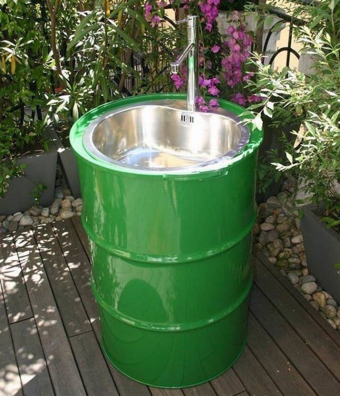 рукомойник из бочки